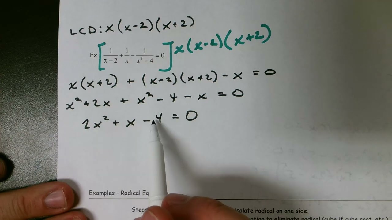 Precalculus 1.6 - Other Types of Equations
