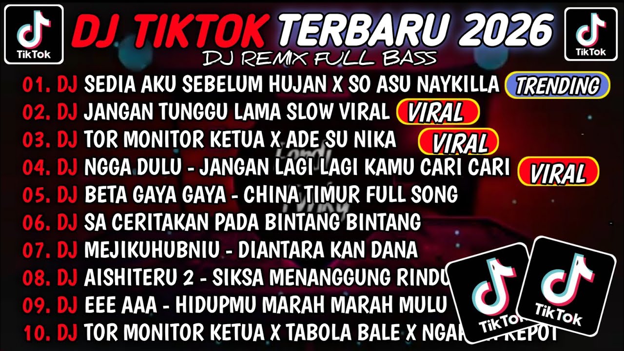 DJ TIKTOK TERBARU 2026🎵DJ SEDIA AKU SEBELUM HUJAN X SO ASU NAYKILLA🎵DJ JANGAN TUNGGU LAMA LAMA 