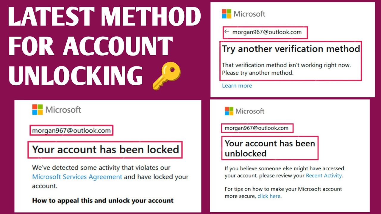 Try Another Verification Method In Microsoft Account Lock | That Verification Method Isn't Working
