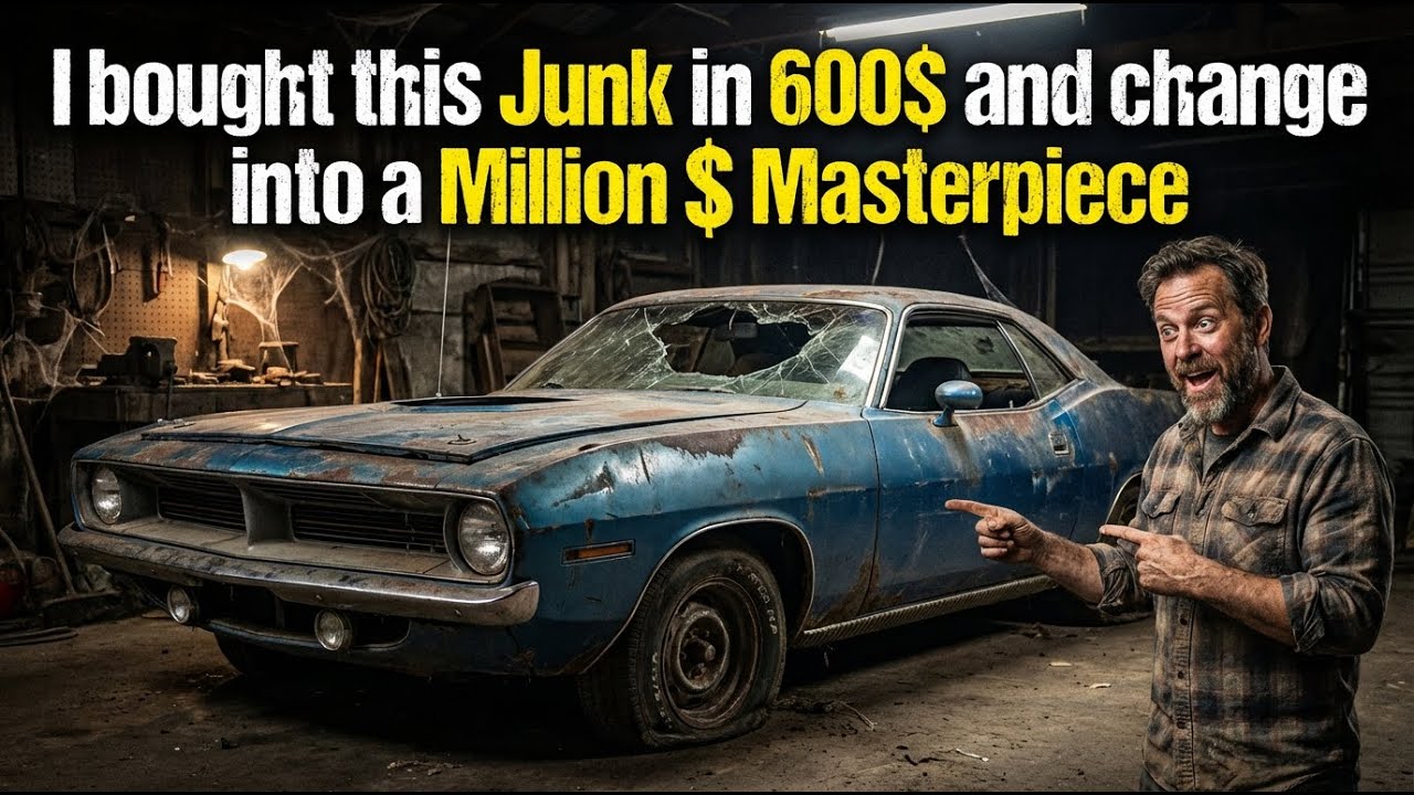 ASMR Car restoration  1970 Plymouth Barracuda  from Abandoned Condition to New