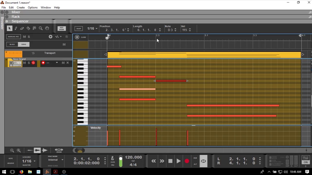 Learn Reason 10 | Quick Tip #5 | Nudging MIDI Notes