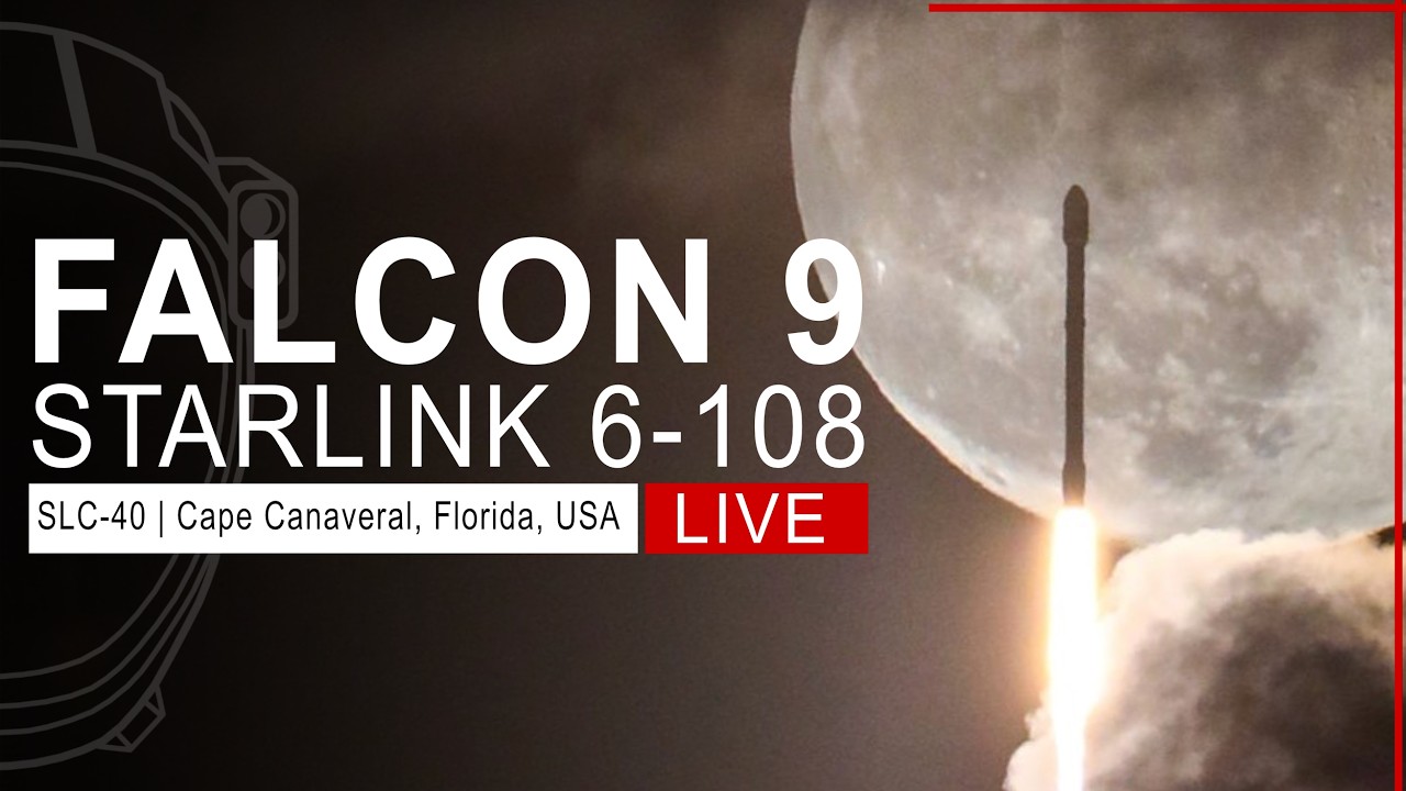 SpaceX Launches Starlink 6-108 Mission from Cape Canaveral, Florida