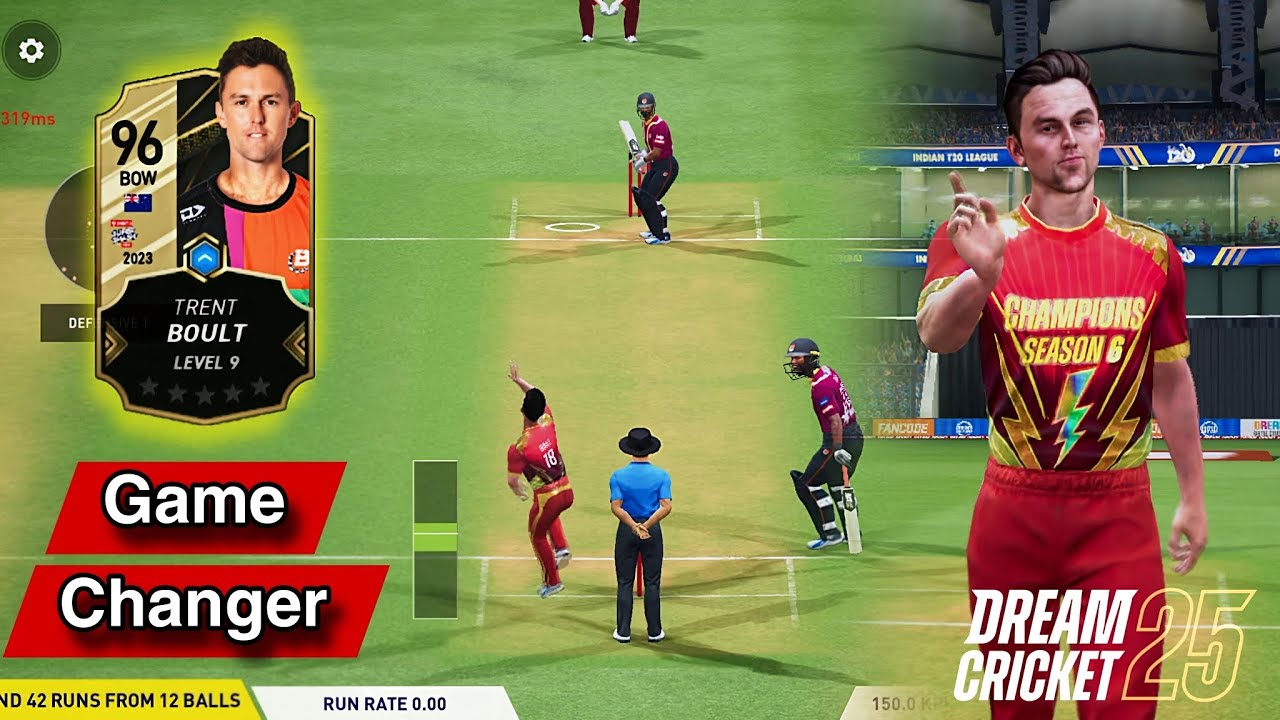 Игровой процесс Dream Cricket 25, повышение рейтинга №10 (сезон 7)