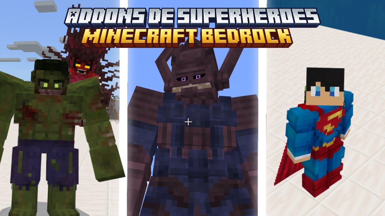 Los Mejores Addons de SuperHeroes de MCPEDL para Minecraft Bedrock 26.0