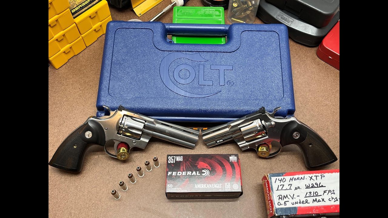 Colt Pythons 3 & 4 inch barrels, Head to Head testing