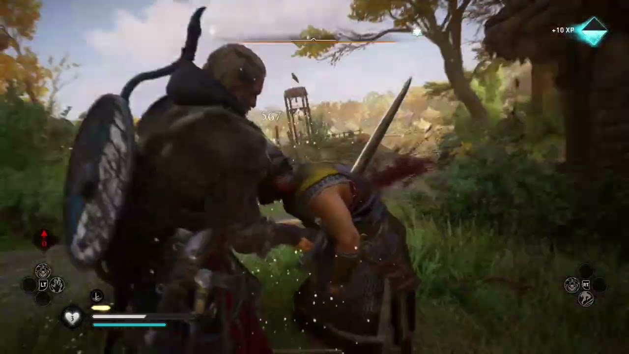 Assassin's Creed Valhalla Raider Axe and Bow Combat