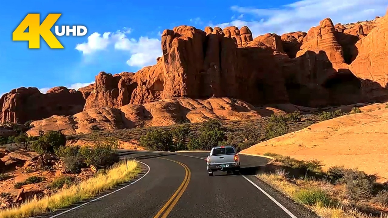 Arches National Park 4K Scenic Drive | Utah National Park Driving Tour