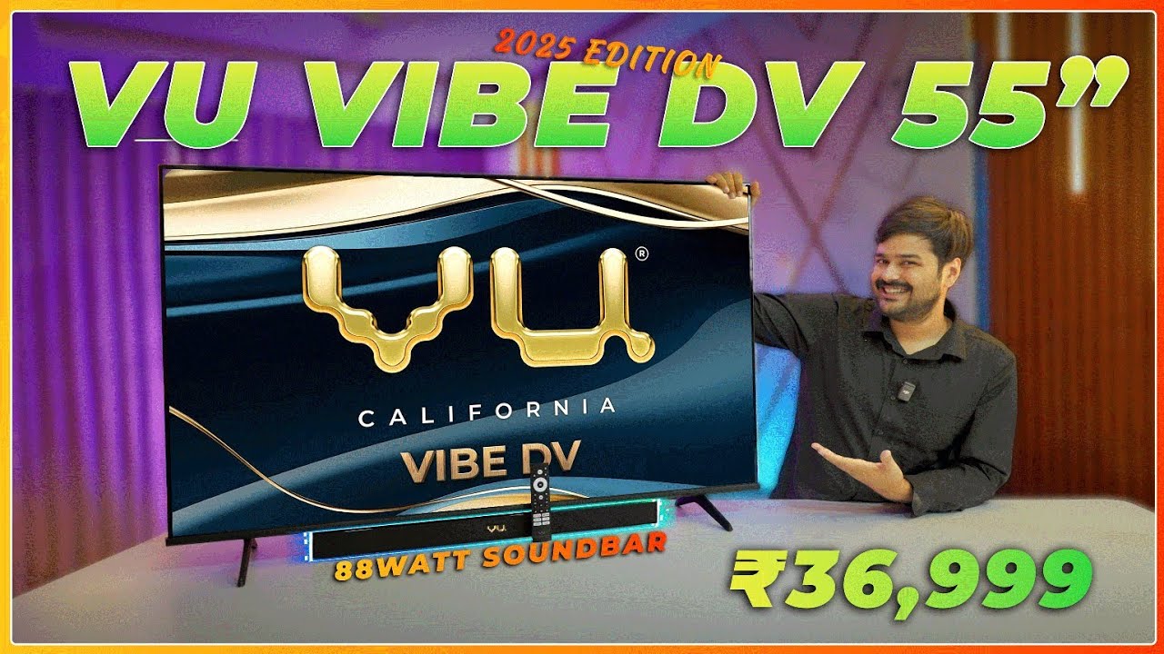 VU Vibe DV 55 Inch Unboxing & REVIEW  | The Ultimate TV? with Dolby Vision, Atmos & 88W Soundbar 🎬