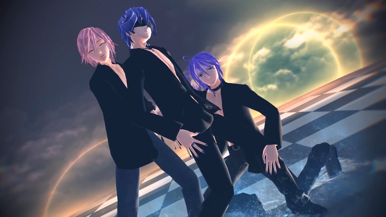 [MMD] 虎視眈々 (Koshitantan) - Kaito, Gakupo, Yuma