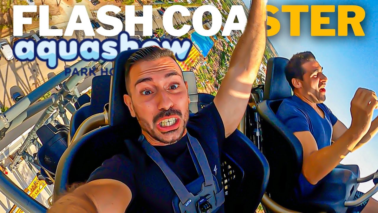 FLIPO en FLASH COASTER!! 🎢 Aquashow Park Hotel 2025