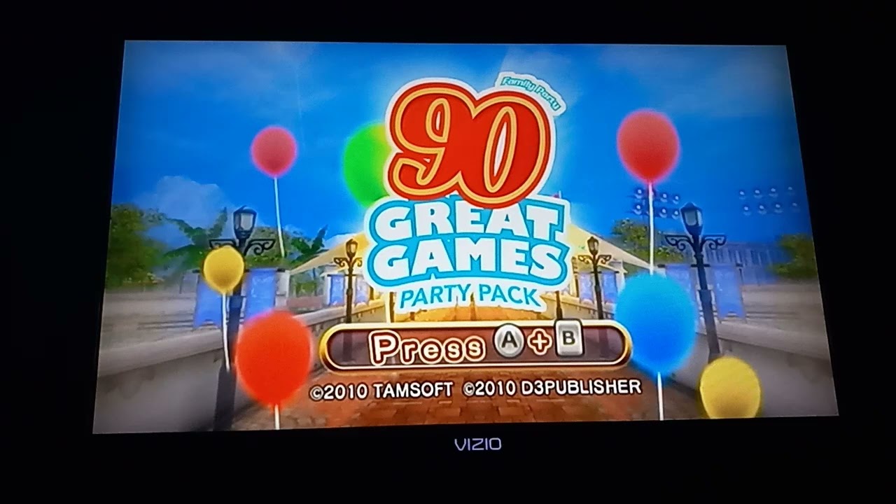 Family Party 90 Great Games Party Pack - Title Screen (16:9)
