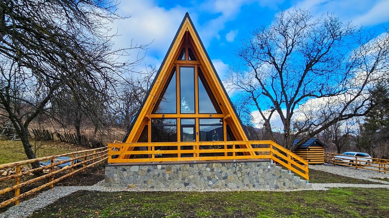 Cea Mai Incapatoare Cabana A Frame din Romania | Old Nut Cabin