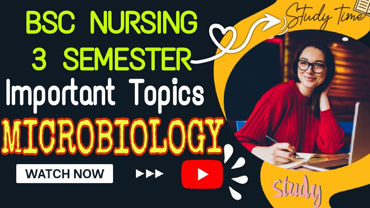 Important Topics in Microbiology 💥 BSC NURSING 3 SEMESTER