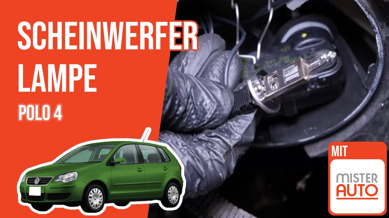 Wie Polo 4 Scheinwerfer Lampe wechseln 💡