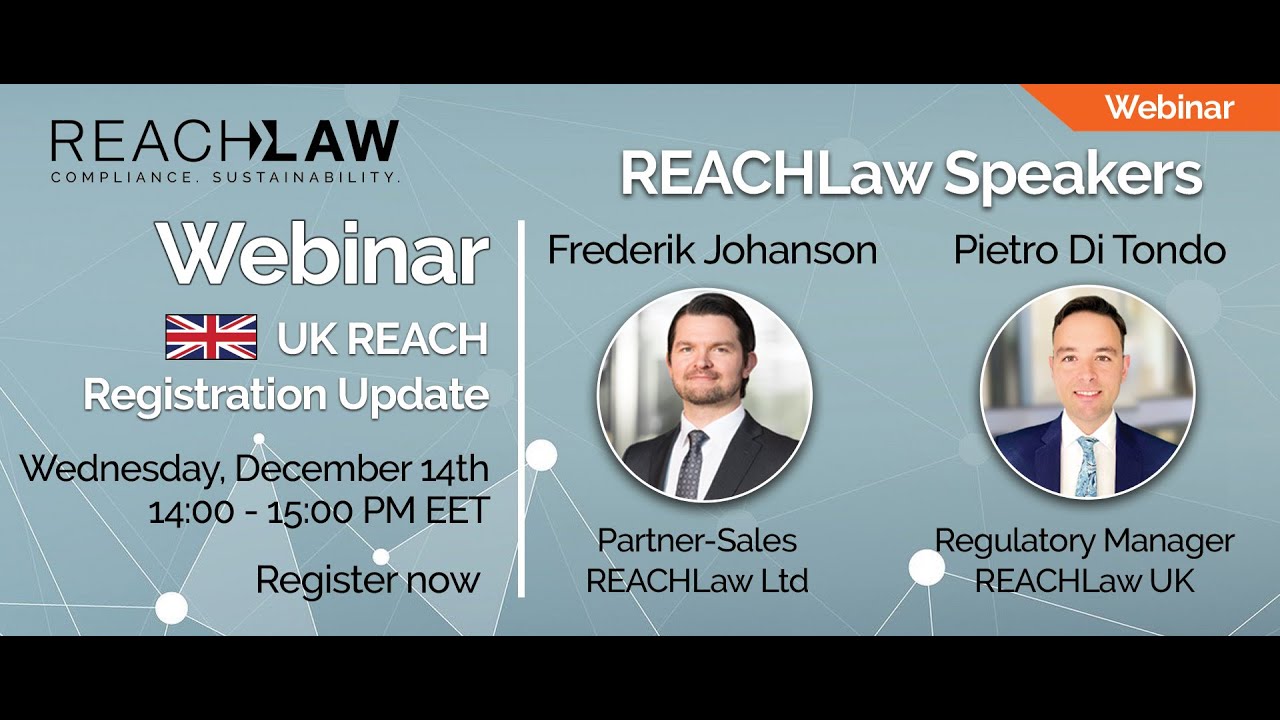 Webinar - UK REACH Registration Update