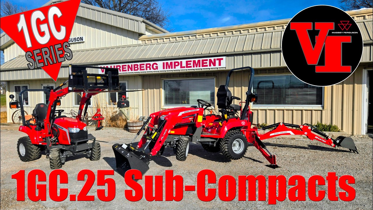 Ciągniki kompaktowe Massey Ferguson 1GC.25 i 1GC.25B