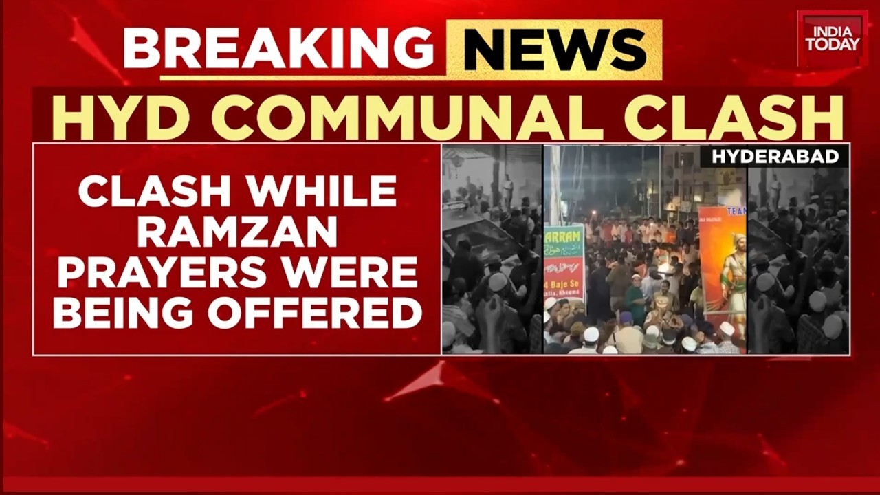 Clash between two groups reported during Shivaji Jayanti Procession in Hyderabad | India Today