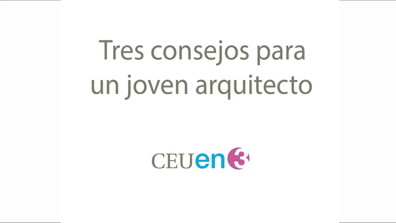 Entrevista CEU en 3 con el arquitecto Javier García-Solera, profesor invitado