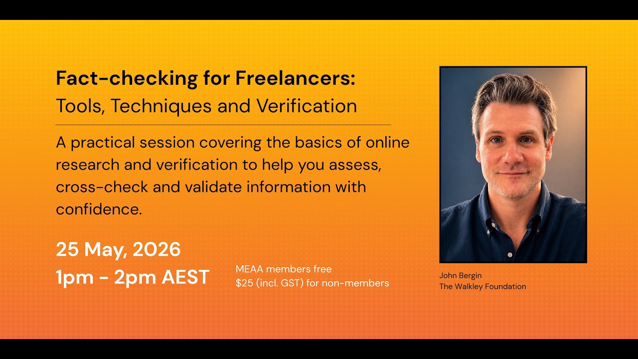 Webinar: Fact-Checking for Journalists: Tools, Techniques and Verification