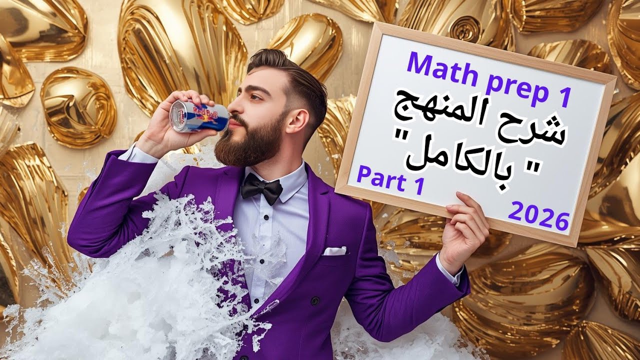 💜 Math prep 1 (شرح المنهج بالكامل ) part 1 , ماث أولي اعدادي لغات مراجعة نهائية 2026 final Revision 