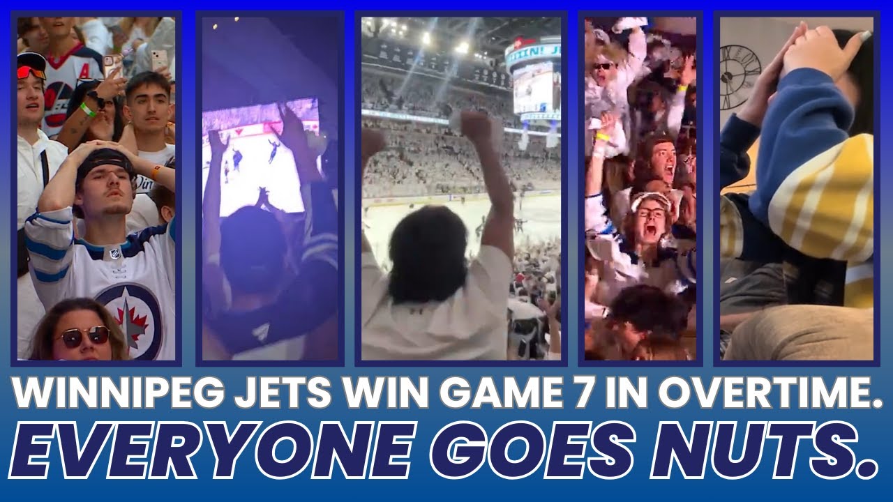 Winnipeg Jets Win Game 7 After Tying It with 1.6 Seconds Left | Whiteout Eruption Across the City.