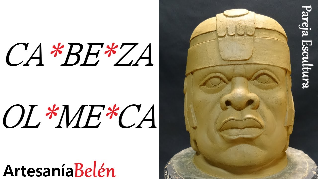 Escultura de Cabeza Olmeca/Olmec Head Sculpture