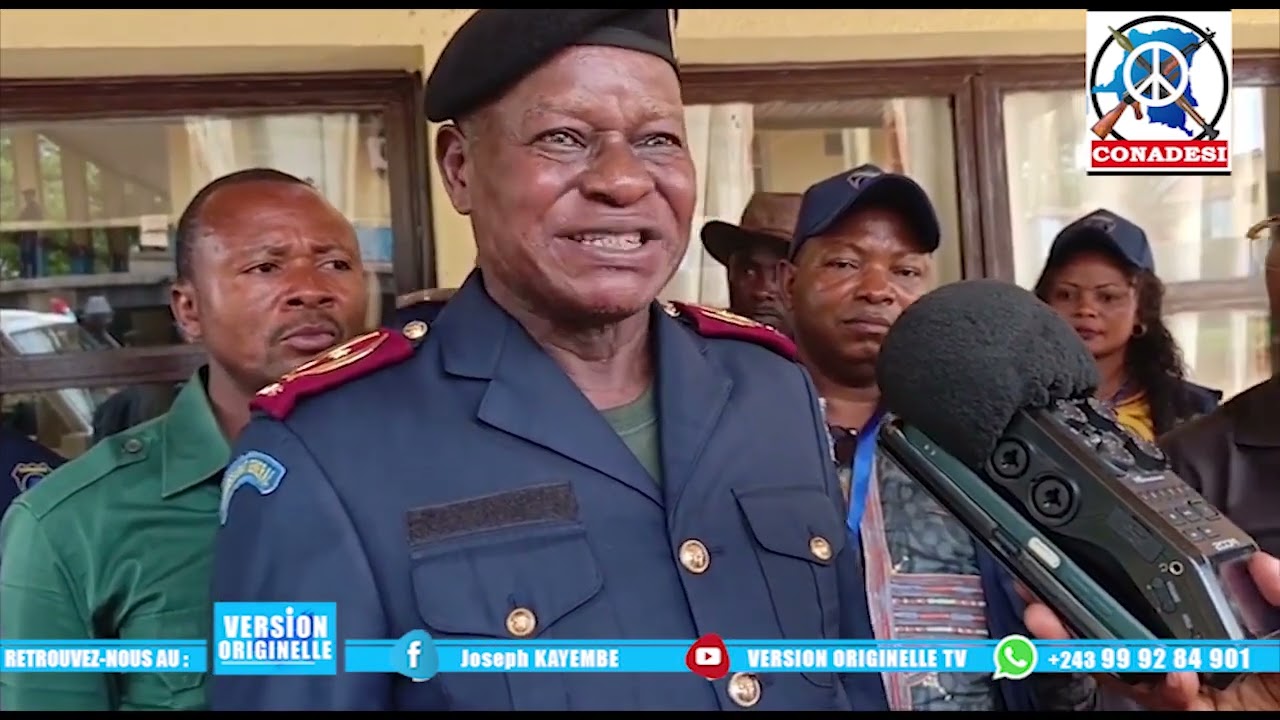 CONADESI : Le Général Katumbayi dévoile sa mission à kindu à la presse