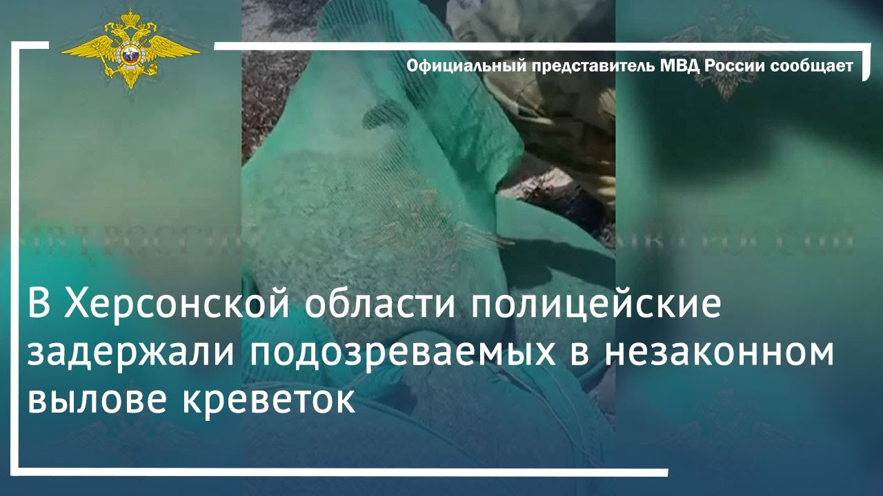 Ирина Волк: В Херсонской области полицейские задержали подозреваемых в незаконном вылове креветок