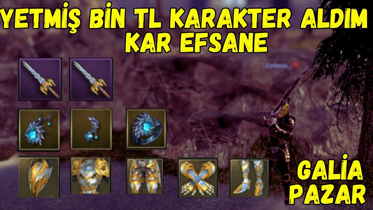 Rise Online | 70 BİN TL KARAKTER ALDIK EFSANE KAR BIRAKTI GALİA PAZAR DEVAM