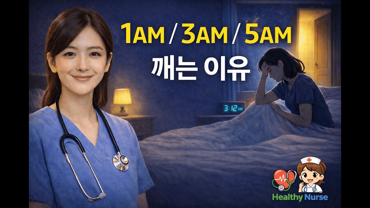 새벽 1시, 3시, 5시에 깨는 이유 | 간호사가 시간대별로 설명합니다