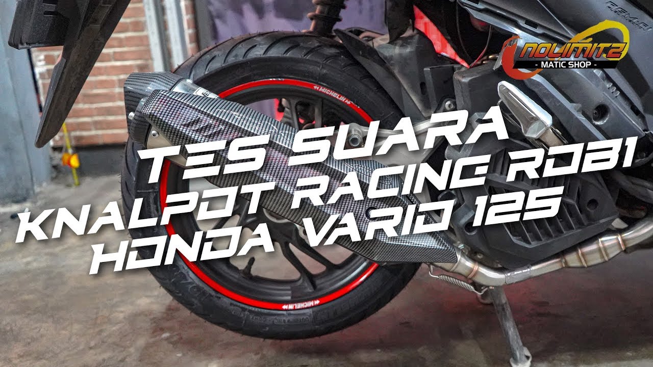 PRODUCT SHOW CASE - Tes suara Knalpot Racing ROB1 Stainless Standard V-Cup Honda Vario 125