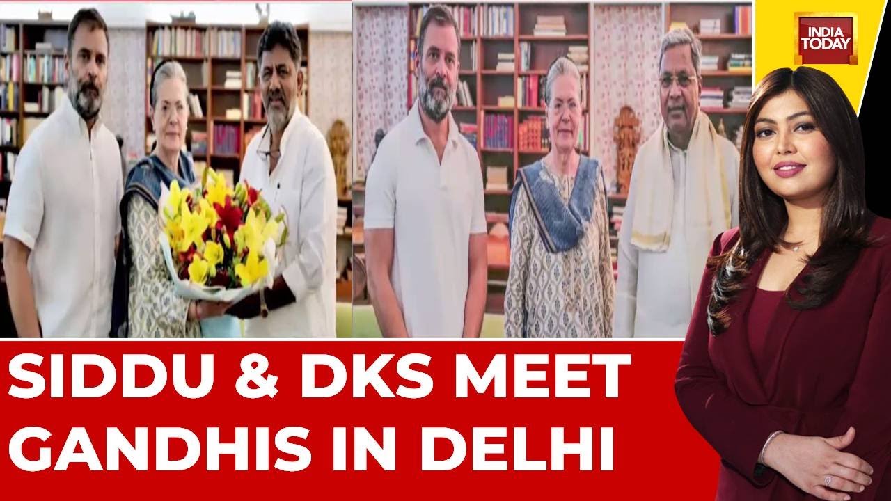 Ahead Of Karnataka Cabinet Expansion, Siddaramaiah & DK Shivakumar Meet With Gandhis Separately