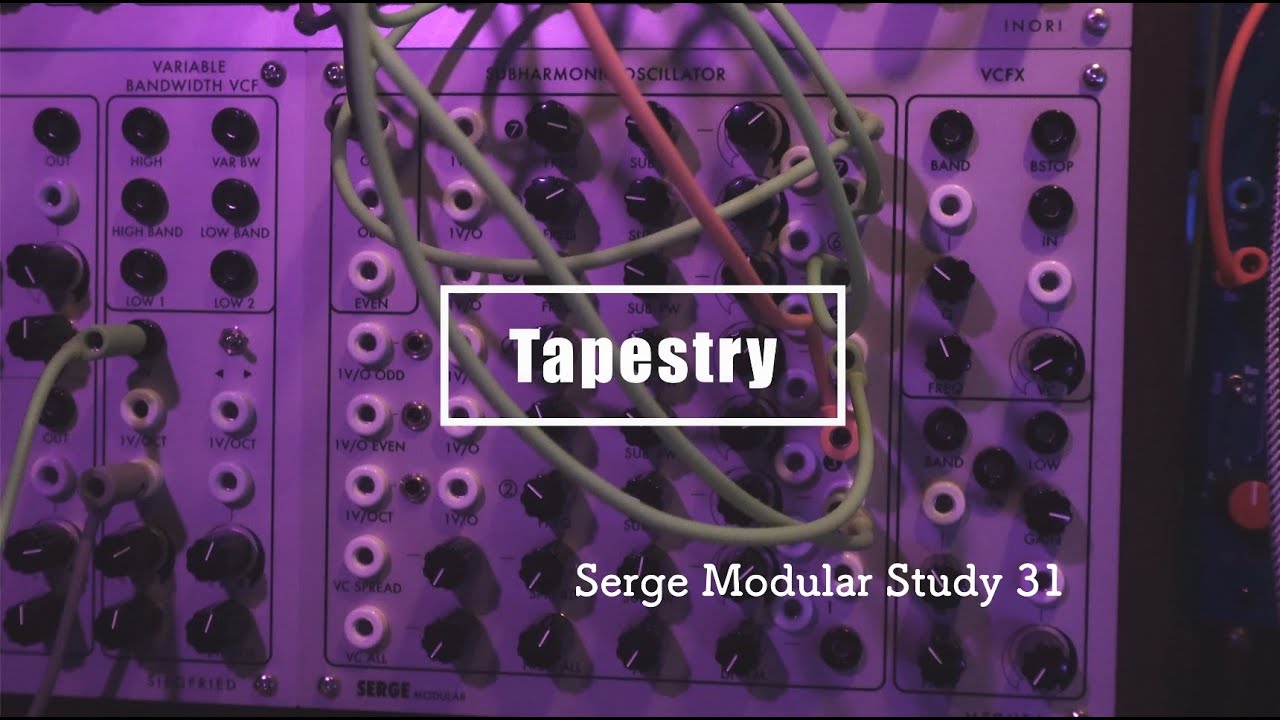 Serge Modular Study 31/ Tapestry