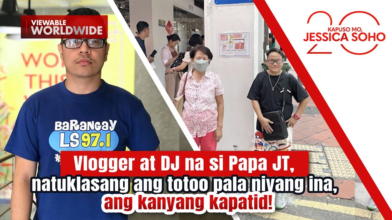 Vlogger-DJ Papa JT, natuklasang ang totoo niyang ina, ang kanyang kapatid | Kapuso Mo, Jessica Soho