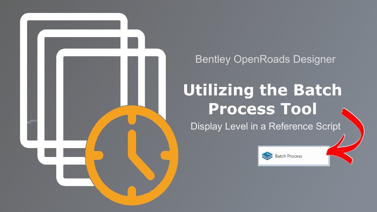 ORD 3-2. Utilizing the Batch Process Tool to Display Level in Reference