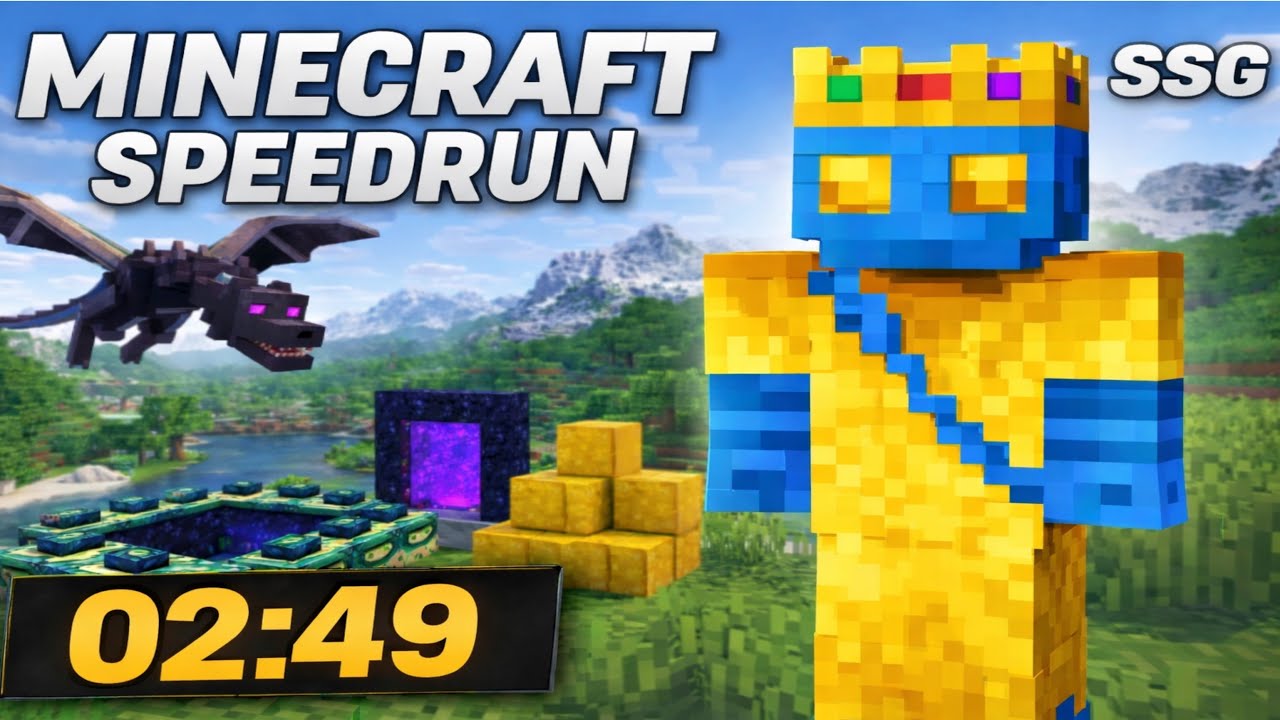 I beat Mcpe i under 3 Minutes! Minecraft Speedrun SSG