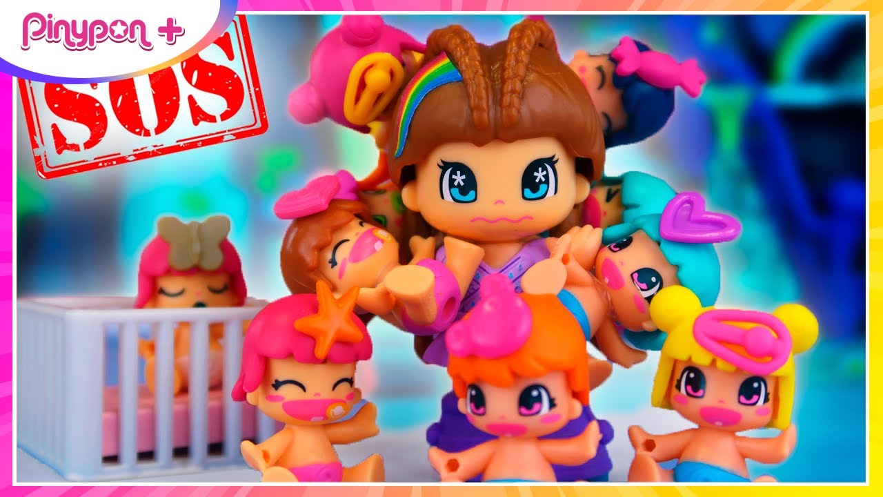👶 ¡NIÑERA de 10 BEBÉS a la vez! 🍼 🌈 ¡Pinypon Plus Juguetes!