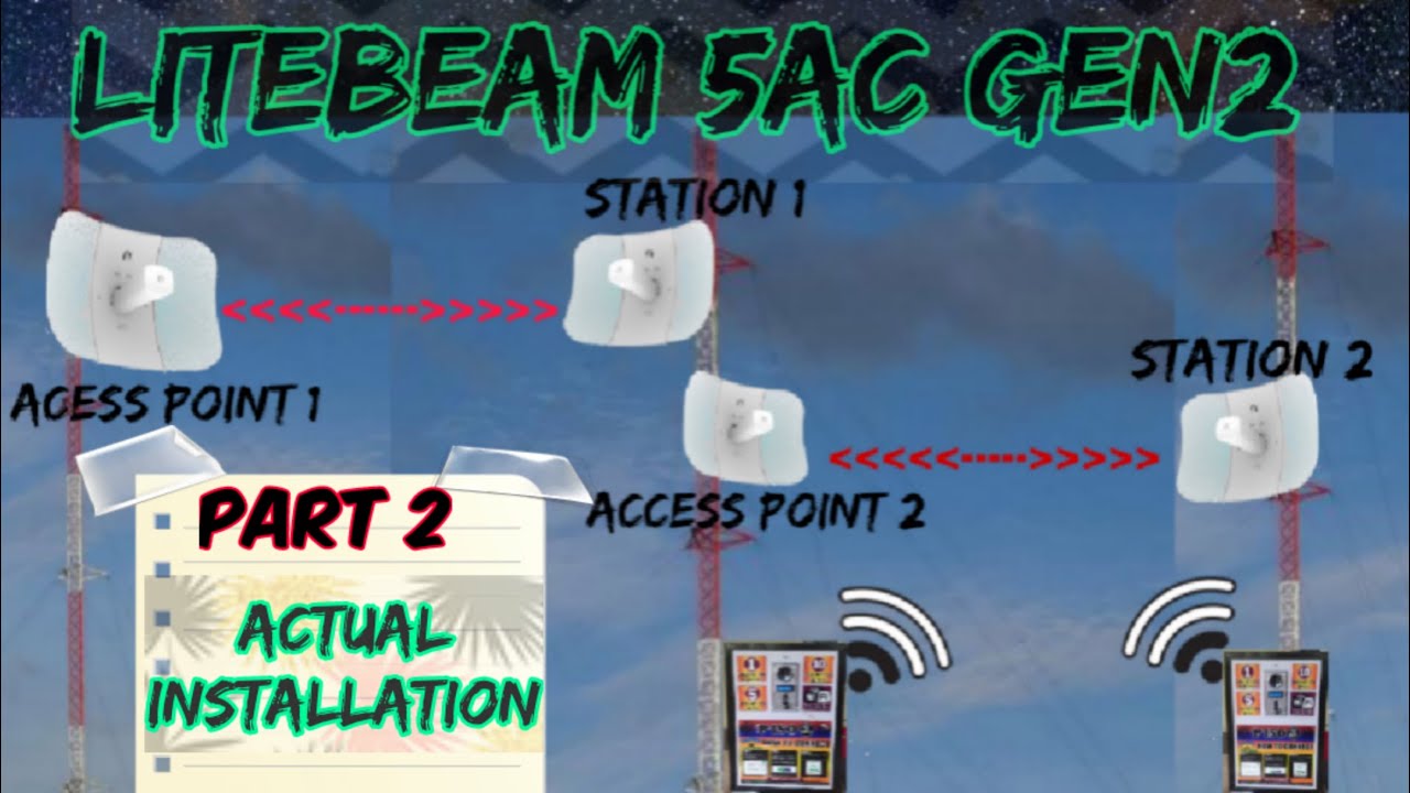 Litebeam 5AC Gen2| Part 2 Actual tower pole Installation & Alignment