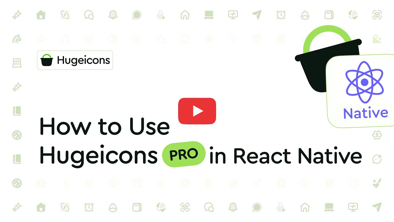 How to use Hugeicons Pro in React Native