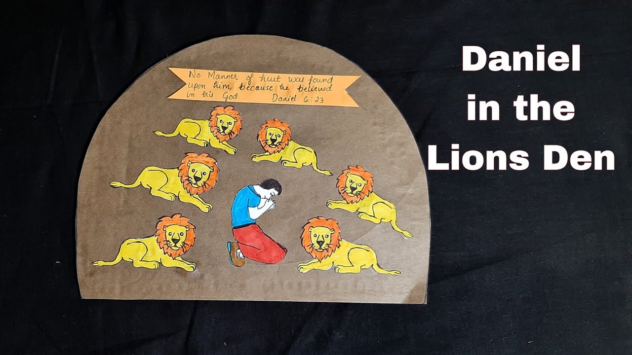 Daniel in the Lions' Den Craft for Sunday school । VBS CRAFTS । #PAPERCRAFT