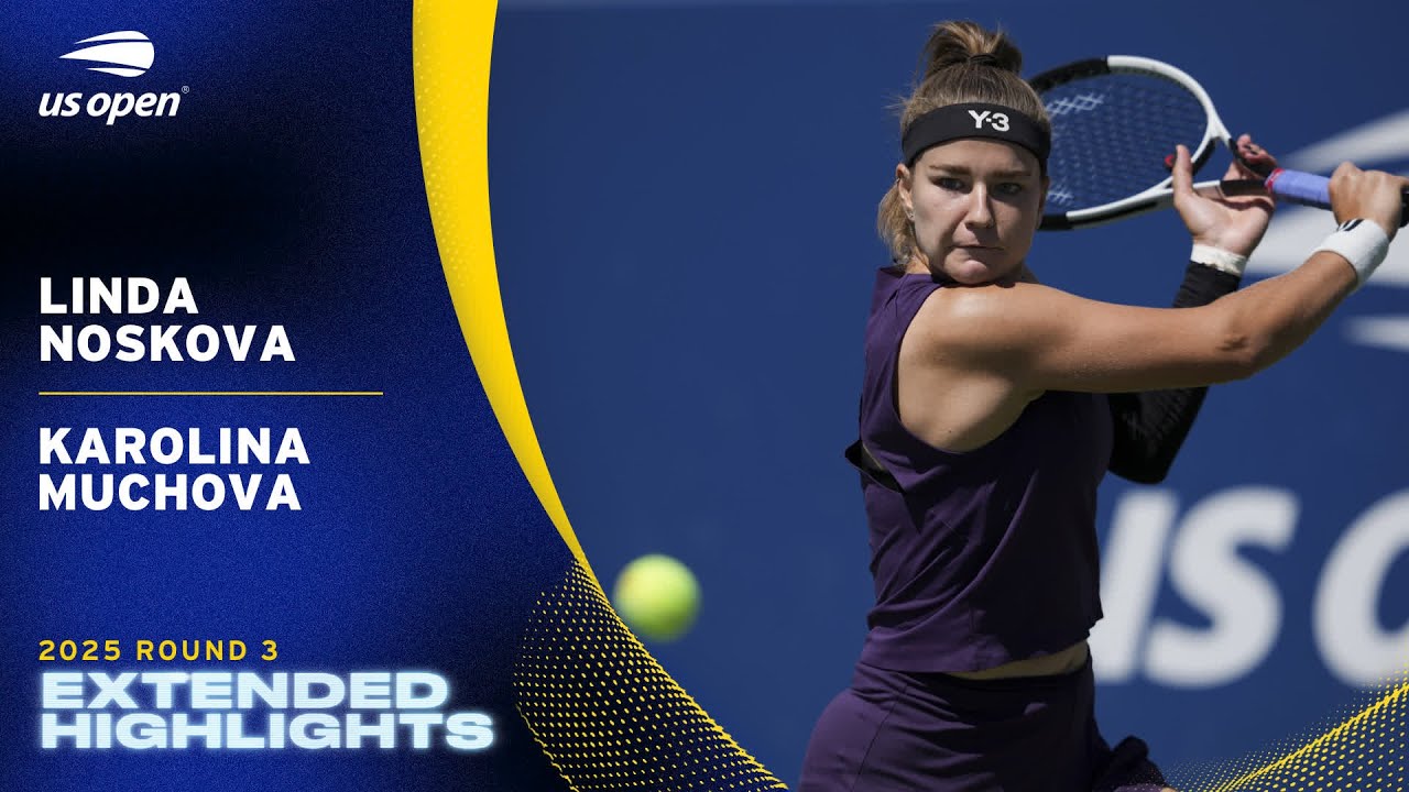 Linda Noskova vs. Karolina Muchova Extended Highlights | 2025 US Open Round 3