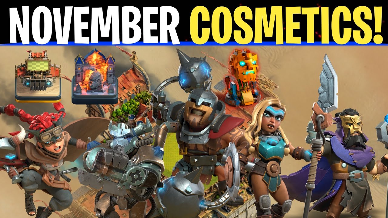 NEW SKINS, SCENERY & SUPER DECORATION FIRST LOOK | CLASH OF CLANS 