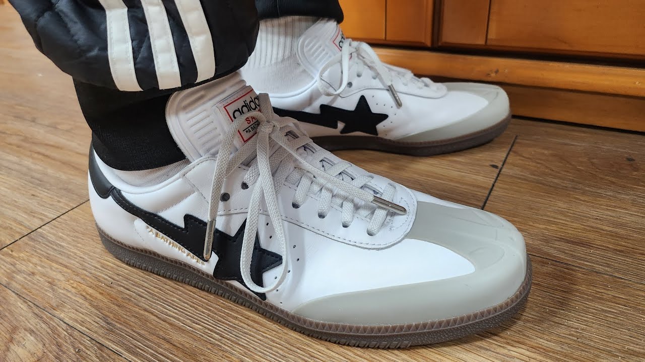 Adidas Samba Bape / white 베이프 삼바 흰검