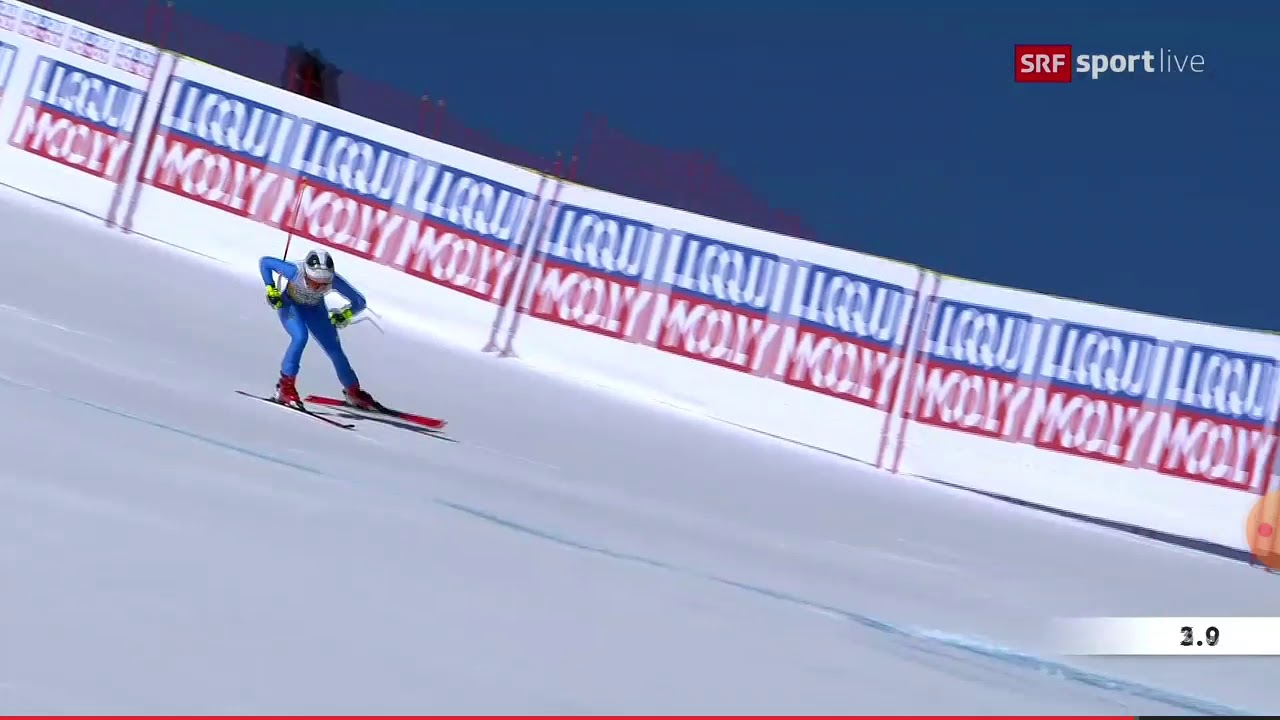Elvedina Muzaferija is out by downhill in Val di Fassa