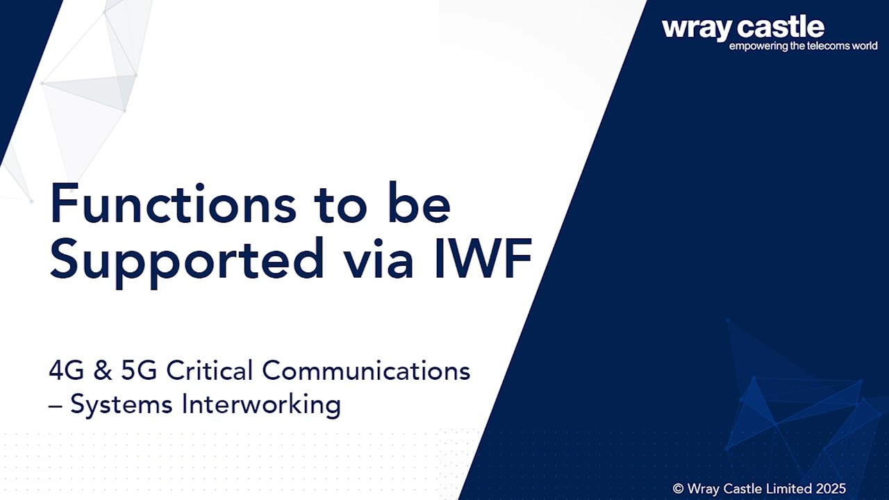 Functions to be Supported via IWF
