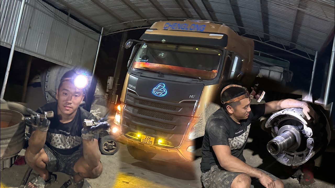 Daily repair work, replacing bolts and maintaining ball bearings for Chenglong H7 480 tractors