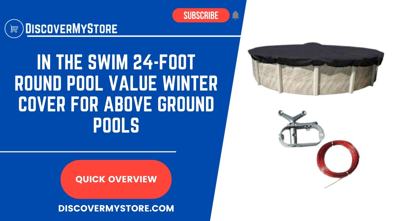In The Swim 24 Foot Round Pool Value Winter Cover for Above Ground Pools