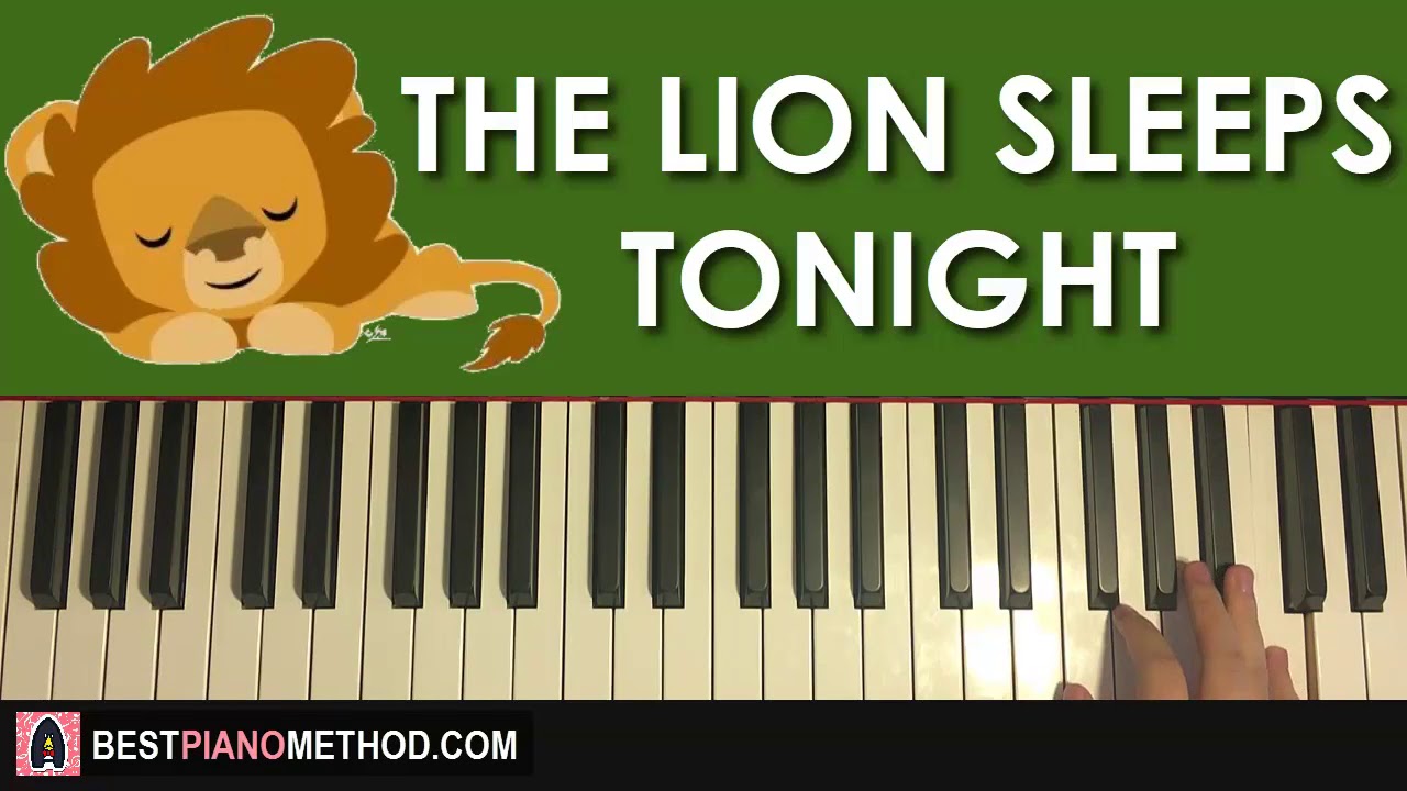 HOW TO PLAY - THE LION SLEEPS TONIGHT (Piano Tutorial Lesson)