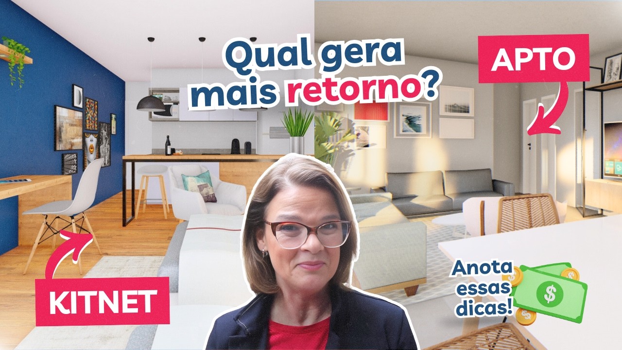 Kitnet para alugar ou apartamento de 1 quarto | Qual gera mais lucro? | Investimento em im&oacute;veis
