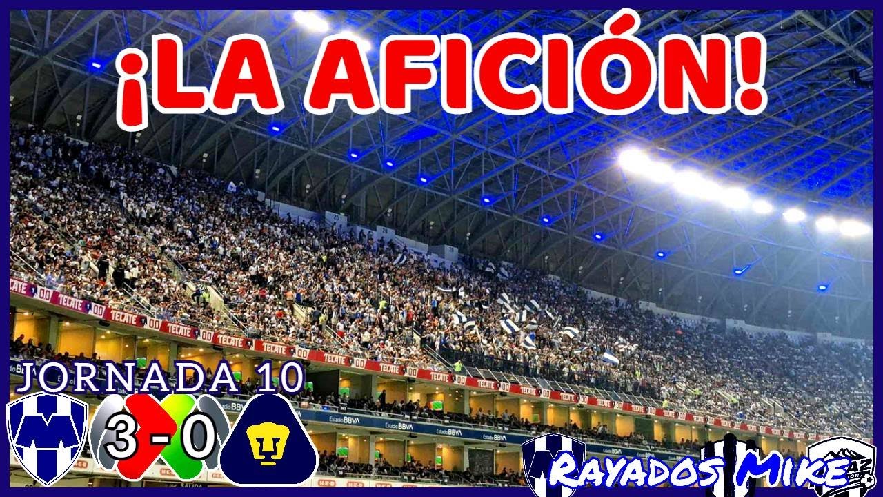 ¡LA AFICIÓN DESDE ESTADIO BBVA! | MTY 3-0 Pumas J10 Liga MX Cl 2024 | Rayados Mike